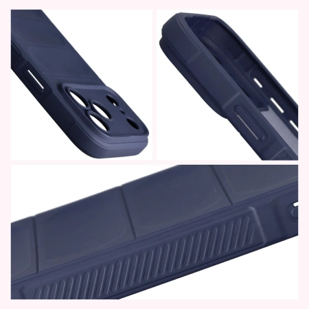 Pancerne etui Bizon Case Tur do iPhone 17 Pro Max, granatowe