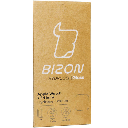 Folia hydrożelowa na ekran Bizon Glass Hydrogel, Apple Watch 8/7 41mm, 2 sztuki