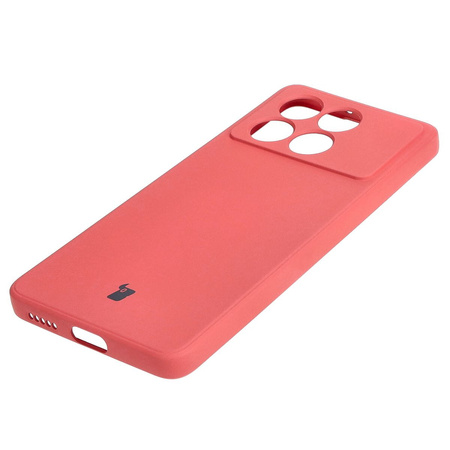 Etui Bizon Case Silicone Sq do Xiaomi Poco X6 Pro, brudny róż