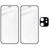 2x Szkło + szybka na aparat Bizon Edge Pack do iPhone 12 Mini