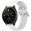 Pasek silikonowy do smartwatcha, Bizon Strap Watch Silicone Pro N, Quick Release 22 mm, biały