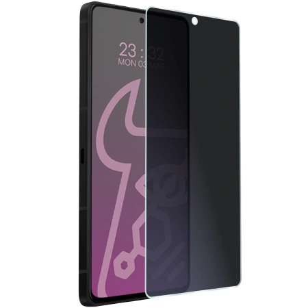 Prywatyzujące szkło hybrydowe Bizon Glass Mule Shadow do Asus ROG Phone 9 Pro, matowe