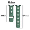 Silikonowy pasek Bizon Strap Watch Silicone G do Galaxy Watch Ultra 2 / 1, ciemnozielony