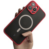 Etui Bizon Case Hybrid MagSafe do Apple iPhone 13 Pro Max, czerwone
