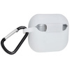 Silikonowe etui z karabińczykiem Bizon Case Headphone Silicone do Galaxy Buds 3/3 Pro/3 FE, białe
