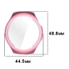Etui z osłoną ekranu Bizon Case Watch Felipe do Huawei Watch 5 42mm, różowe