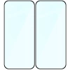 Szkło hartowane Bizon Glass Edge Duo do Google Pixel 10 / 10 Pro / 9 / 9 Pro, czarna ramka, 2 sztuki