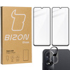 2x Szkło + szybka na aparat BIZON Edge 2 Pack do Oppo A38 4G