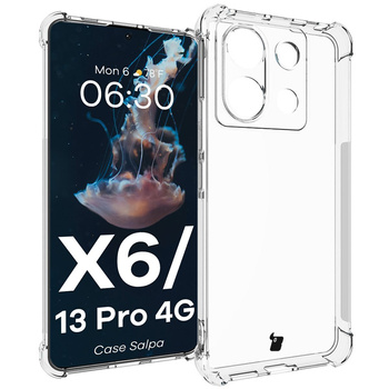 Elastyczne etui Bizon Case Salpa do Xiaomi Poco X6 / Xiaomi Redmi Note 13 Pro 5G, przezroczyste