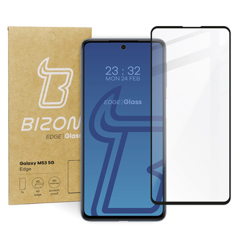 Szkło hartowane Bizon Glass Edge do Galaxy M53 5G, czarne