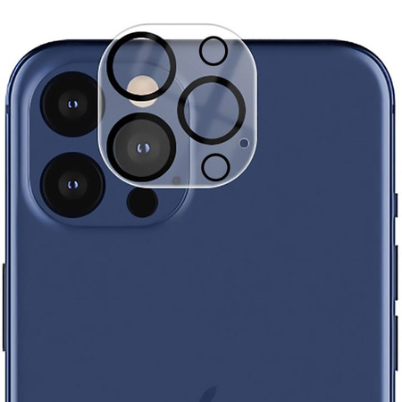 Szkło na aparat Bizon Glass Silk Lens dla iPhone 12 Pro, 2 sztuki
