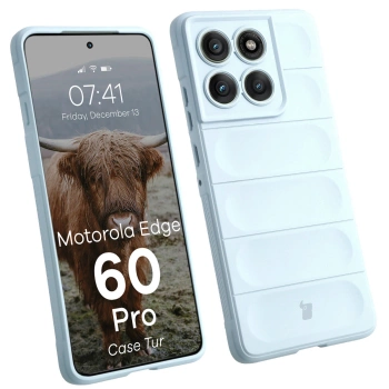 Pancerne etui Bizon Case Tur do Motorola Edge 60 Pro, jasnoniebieskie