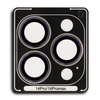 Szkło na aparat z aplikatorem Bizon Glass Snap Lens do iPhone 14 Pro/14 Pro Max, 1 zestaw, ciemnofioletowa ramka