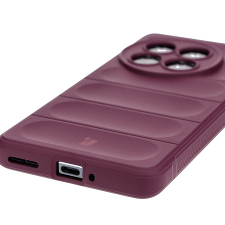 Pancerne etui Bizon Case Tur do OnePlus 12, burgundowe