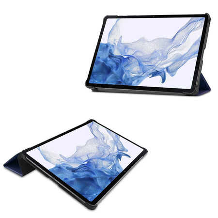 Etui Bizon Case Tab Croc do Galaxy Tab S10 Lite / S9, granatowe