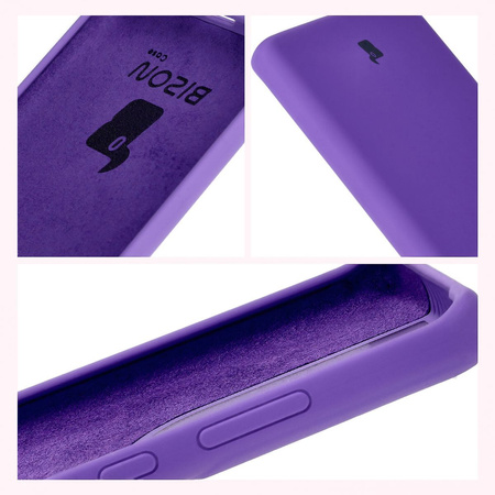 Silikonowe etui Bizon Soft Case do Motorola Edge 50 Fusion, fioletowe