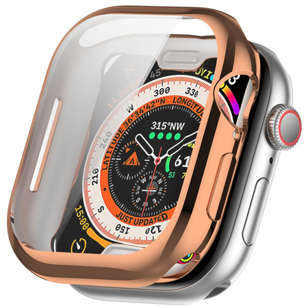 Etui Bizon Case Watch Felipe do Apple Watch 11 / 10 (46mm), różowozłote