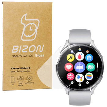 Folia hydrożelowa na ekran Bizon Glass Watch Hydrogel do Xiaomi Watch 2, 2 sztuki