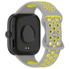 Pasek Bizon Strap Watch Octo do Xiaomi Redmi Watch 5/4 / Smart Band 9/8 Pro, jasnoszaro-żółty