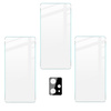 3x Szkło hartowane + szybka na aparat Bizon Glass Clear Pack do Realme 9 4G / Realme 9 Pro+