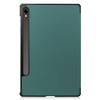Etui Bizon Case Tab Croc do Galaxy Tab S10 Lite / S9, ciemnozielone
