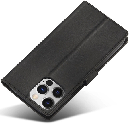 Etui Bizon Case Wallet do iPhone 13 Pro Max, czarne