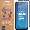 Szkło hartowane Bizon Glass Edge Duo do Xiaomi Redmi 14C 4G / POCO C75, czarna ramka, 2 sztuki