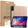 Etui z klapką Bizon Case Tab Lizard do Xiaomi Redmi Pad 2, różowozłote