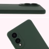 Silikonowe etui Bizon Soft Case do Galaxy S25 Edge, ciemnozielone