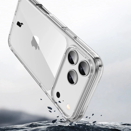 Etui Bizon Case Halo do iPhone 17 Pro, przezroczyste