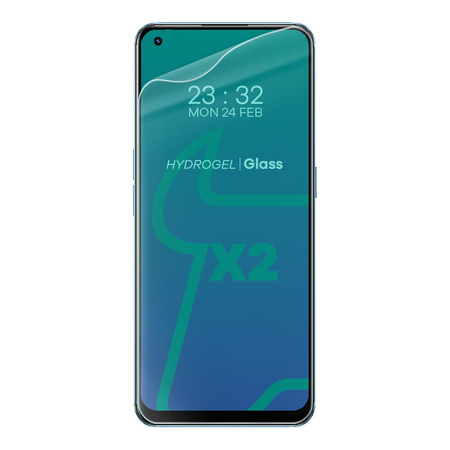 Folia hydrożelowa na ekran Bizon Glass Hydrogel Front Duo do Realme 9 4G / Realme 9 Pro+, 2 sztuki