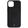 Silikonowe etui z pierścieniem magnetycznym Bizon Soft Case Magnetic do iPhone 14/13, czarne