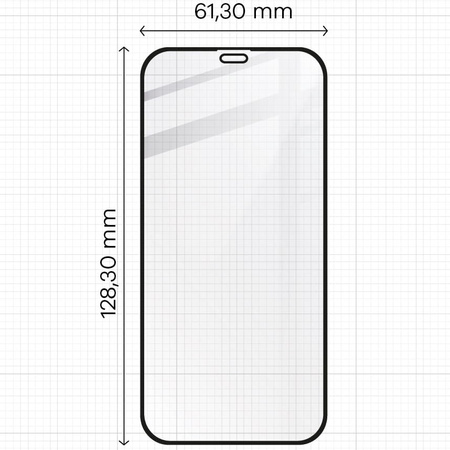 2x Szkło + szybka na aparat Bizon Edge Pack do iPhone 12 Mini