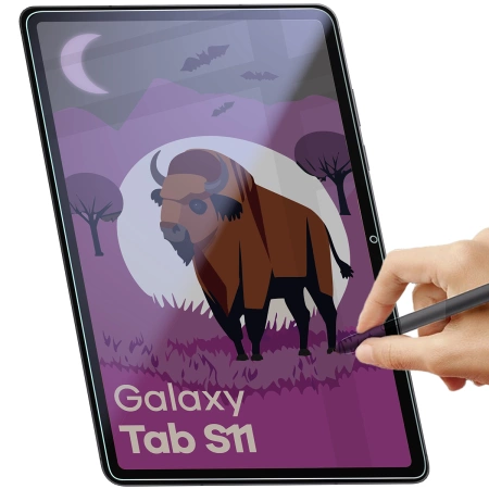 Prywatyzujące szkło hybrydowe Bizon Glass Tab Mule Shadow do Galaxy Tab S11, matowe