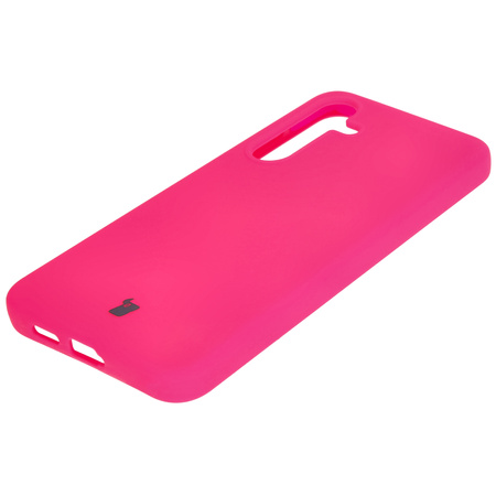 Silikonowe etui Bizon Soft Case do Galaxy S24 Plus, neonowo-różowe