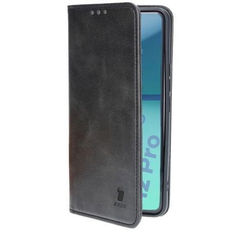 Etui z klapką Bizon Case Pocket Pro do Realme 12 Pro / 12 Pro+, czarne