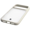 Etui Bizon Case Angelo do iPhone 17 Pro Max, półprzezroczyste z beżową ramką