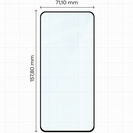 Szkło hartowane Bizon Glass Edge Duo do Motorola Moto G86 5G / G86 Power 5G, czarna ramka, 2 sztuki