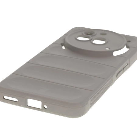 Pancerne etui Bizon Case Tur do Nothing Phone (3a) Pro, jasnoszare