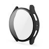Etui Bizon Case+Glass do Galaxy Watch FE / 5 / 4 40mm, czarne