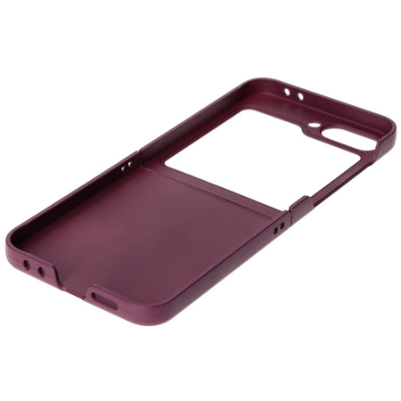 Pancerne etui Bizon Case Tur do Galaxy Z Flip6, ciemnofioletowe