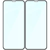 Szkło hartowane Bizon Glass Edge Duo do iPhone 11 / Xr, czarna ramka, 2 sztuki