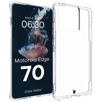 Elastyczne etui Bizon Case Salpa do Motorola Edge 70, przezroczyste