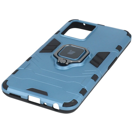 Etui Bizon Case Armor Ring do Realme 9 Pro, niebieskie