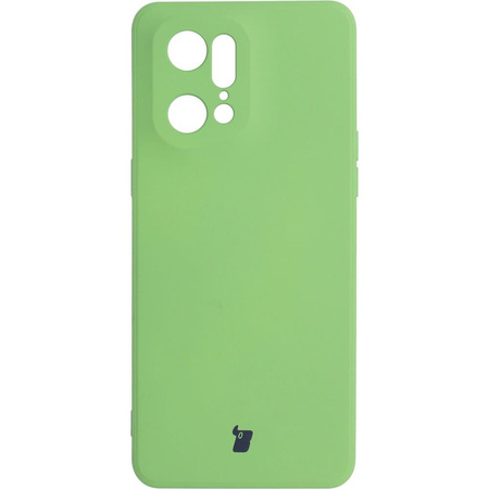 Etui Bizon Case Silicone do Oppo Find X5 Pro, jasnozielone