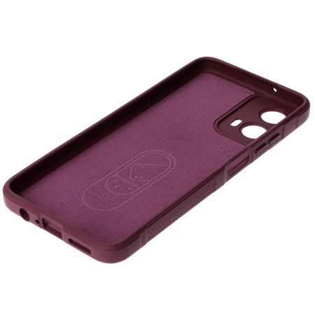 Pancerne etui Bizon Case Tur do Motorola Moto G34 5G, burgundowe
