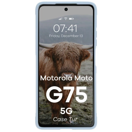 Pancerne etui Bizon Case Tur do Motorola Moto G75 5G, jasnoniebieskie