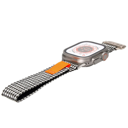 Pasek Bizon Strap Watch Urban do Apple Watch 44/45/46/49 mm, czarno-biała pepitka