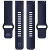 Pasek silikonowy do smartwatcha, Bizon Strap Watch Silicone Pro H, Quick Release 22 mm, granatowy