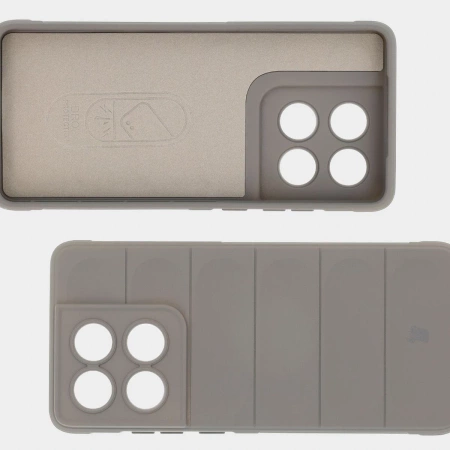 Pancerne etui Bizon Case Tur do Motorola Edge 60 / 60 Fusion, jasnoszare